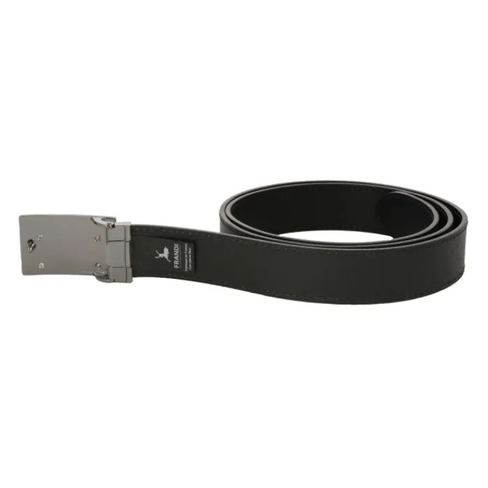 Frandi Ceinture chic en cuir noir>Homme Ceinture En Cuir