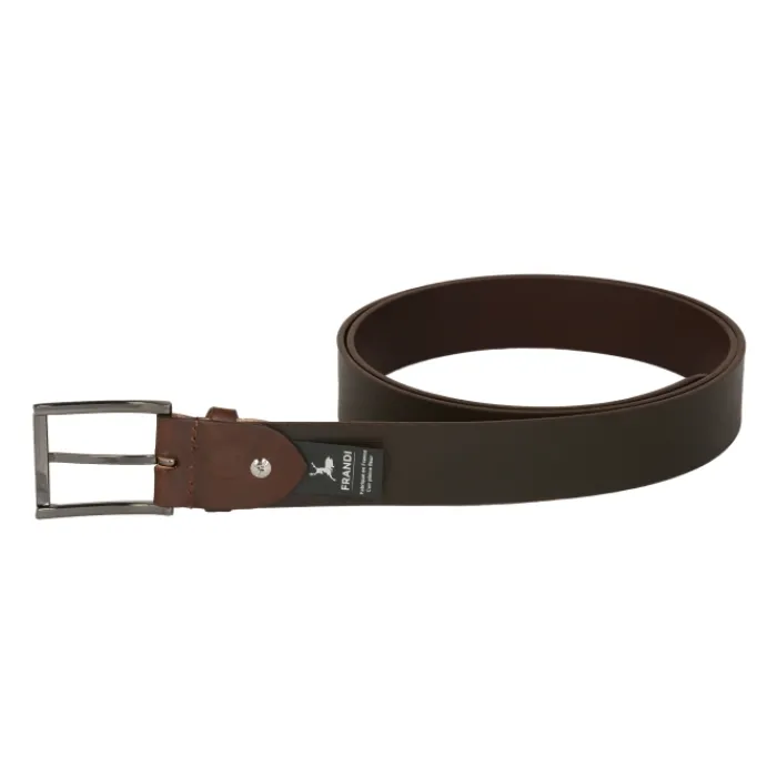 Frandi Ceinture choco en cuir pour homme 35mm -3195>Homme Ceinture En Cuir