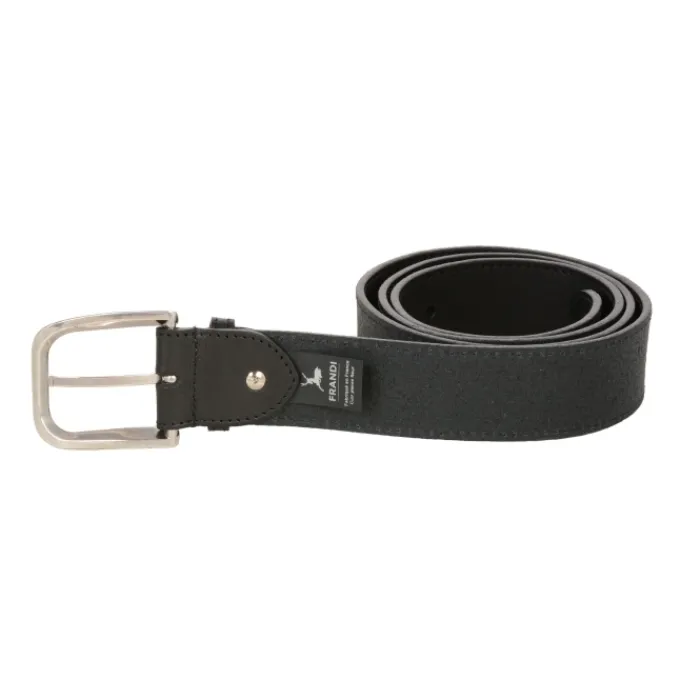 Frandi Ceinture cuir 4102 Noir>Homme Ceinture En Cuir