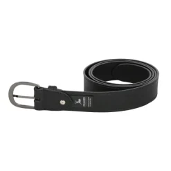 Frandi Ceinture cuir noir avec surpiqûre - 35873><noscript><img width=