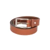 Frandi Ceinture en cuir cognac sans boucle – Élégance minimaliste pour homme | >Homme Ceinture En Cuir