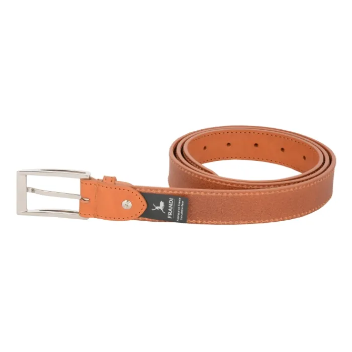 Frandi Ceinture en cuir haut de gamme - Ceinture avec boucle rectangle 3310>Homme Ceinture En Cuir