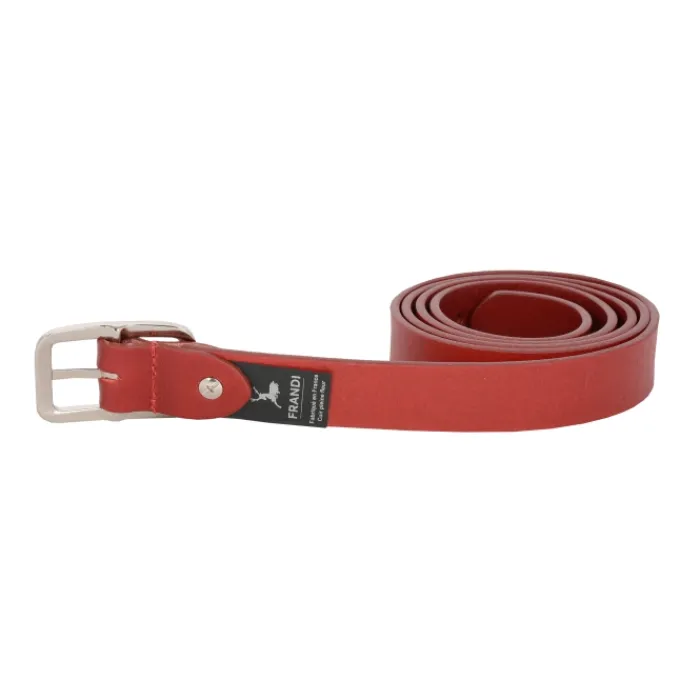 Frandi Ceinture femme rouge- ceinture cuir 25229>Femme Ceinture Cuir Femme
