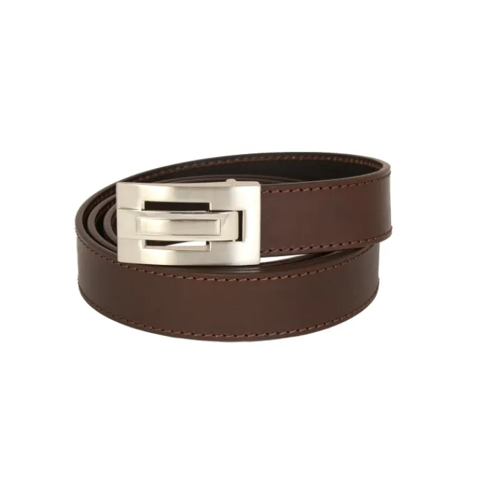 Frandi Ceinture homme en cuir marron 35 mm : Élégance et Durabilité>Homme Ceinture En Cuir