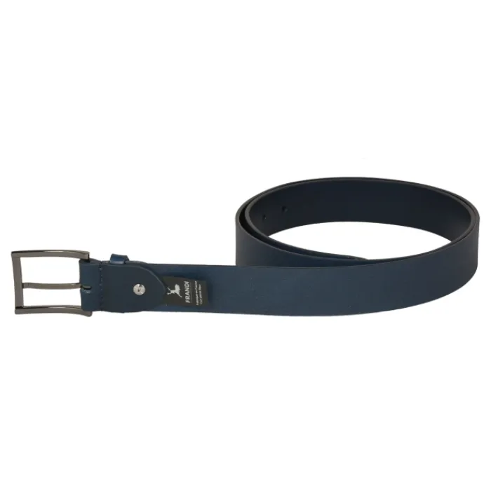 Frandi Ceinture homme marine en cuir luxe->Homme Ceinture En Cuir