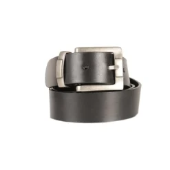 Frandi Ceinture large pour homme en cuir noir | 85-105 cm | Cuir pleine fleur><noscript><img width=