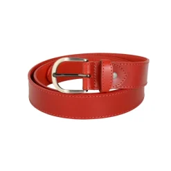 Frandi Ceinture rouge avec surpiqûre - Ceinture made in France><noscript><img width=