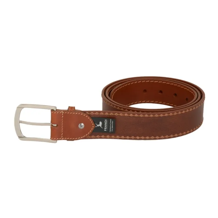 Frandi Ceinturon en cuir cognac>Homme Ceinture En Cuir