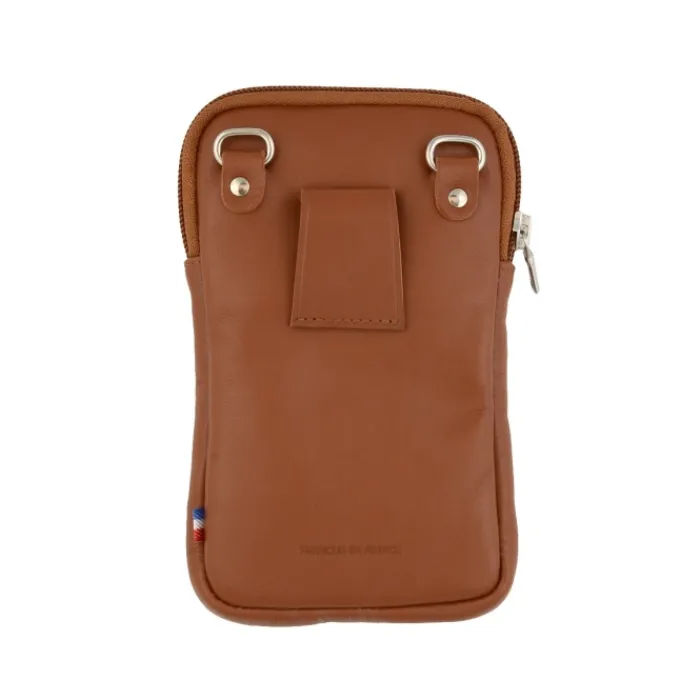 Frandi Etui téléphone en cuir lisse>Femme Sac Cuir