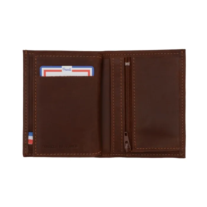 Frandi Petit portefeuille ->Homme Portefeuille Cuir