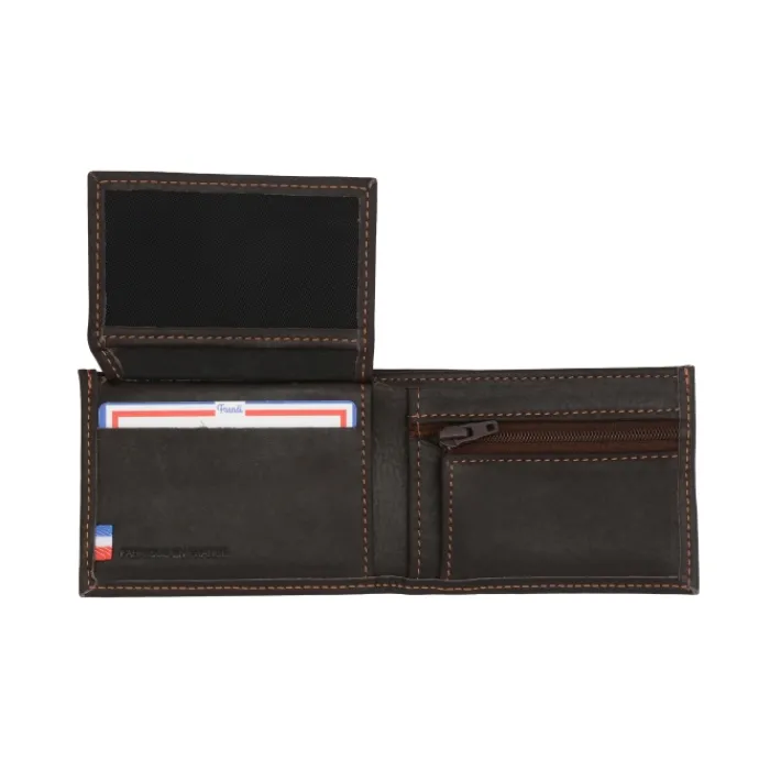 Frandi Petit portefeuille en cuir pour homme ->Homme Portefeuille Cuir