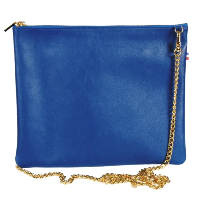 Frandi Pochette femme cuir avec chaîne ->Femme Pochette Cuir