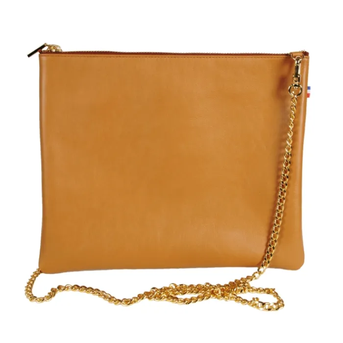 Frandi Pochette femme cuir avec chaîne ->Femme Pochette Cuir