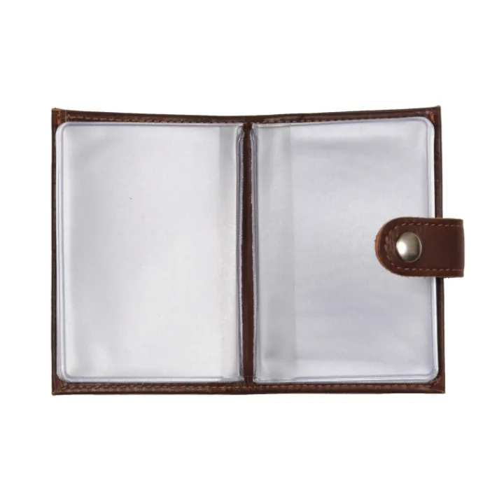Frandi Porte carte cuir noir ou marron foncé ->Homme Porte-Carte Cuir