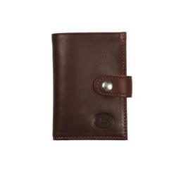 Frandi Porte carte cuir noir ou marron foncé ->Homme Porte-Carte Cuir