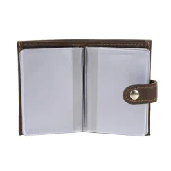 Frandi Porte carte cuir noir ou marron foncé -><noscript><img width=