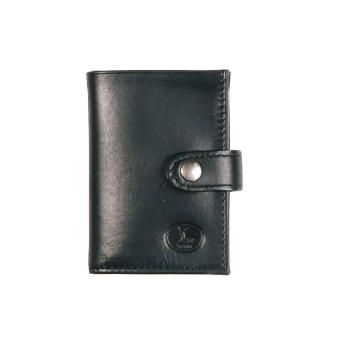 Frandi Porte carte cuir noir ou marron foncé ->Homme Porte-Carte Cuir