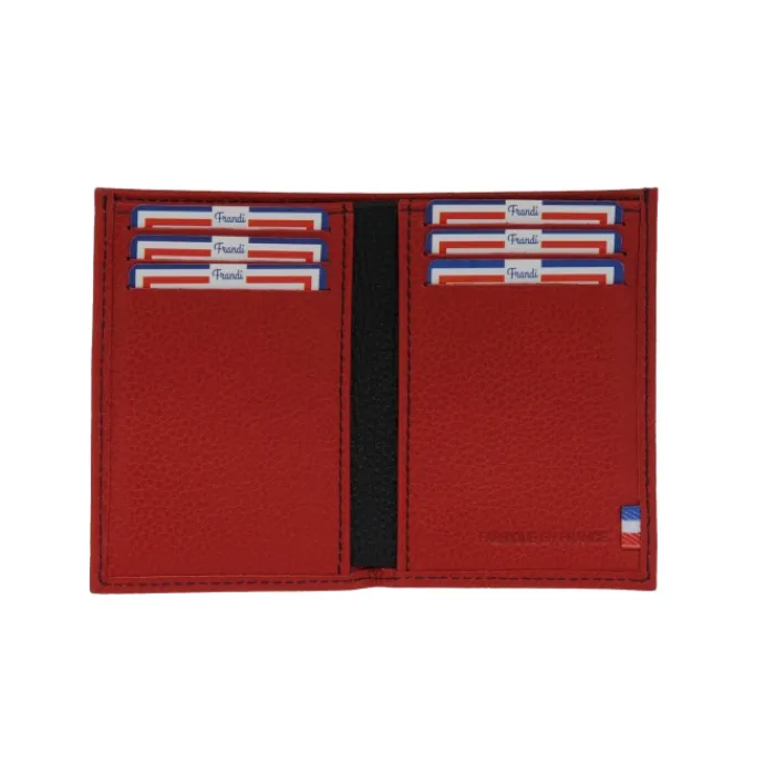 Frandi Porte carte homme en cuir bicolore ->Femme Porte-Carte Cuir | Porte-Carte Cuir