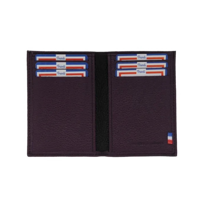 Frandi Porte carte homme en cuir bicolore ->Femme Porte-Carte Cuir | Porte-Carte Cuir