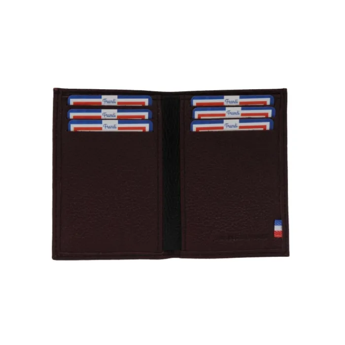 Frandi Porte carte homme en cuir bicolore ->Femme Porte-Carte Cuir | Porte-Carte Cuir