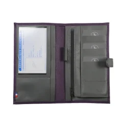 Frandi Porte chéquier cuir bicolore -><noscript><img width=