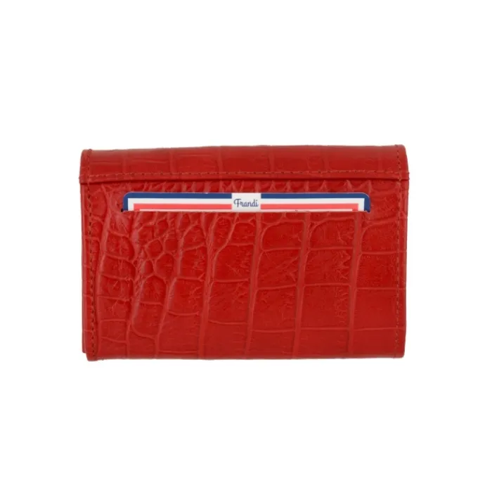 Frandi Porte monnaie Croco>Femme Porte-Monnaie Cuir