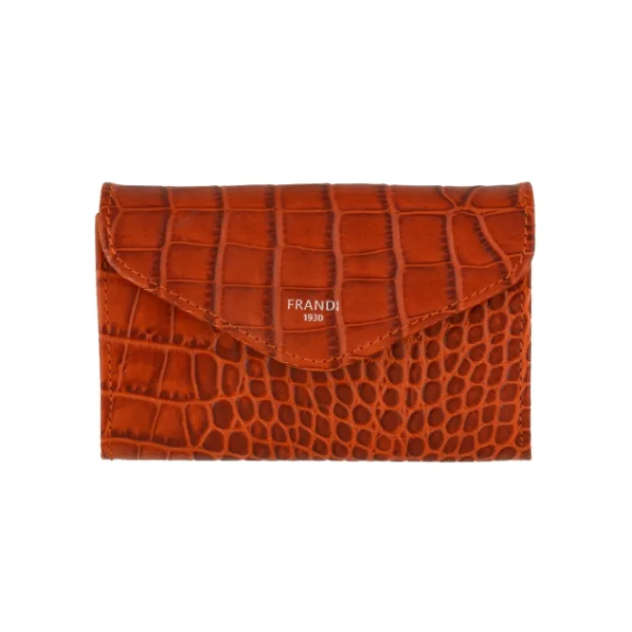 Frandi Porte monnaie crocodile>Femme Porte-Monnaie Cuir