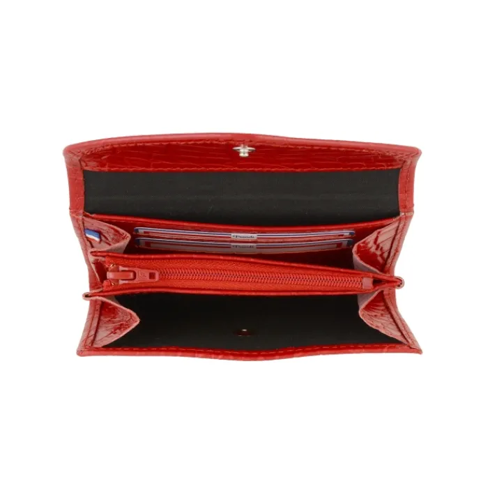 Frandi Porte monnaie crocodile>Femme Porte-Monnaie Cuir