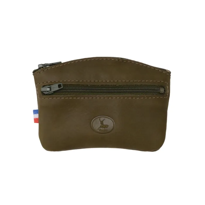 Frandi Porte monnaie fermeture zippée cuir noir 5204>Homme Porte-Monnaie Cuir