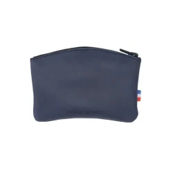 Frandi Porte monnaie fermeture zippée cuir noir 5204><noscript><img width=