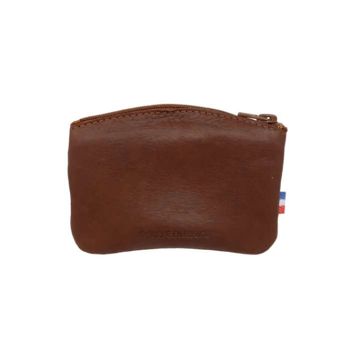 Frandi Porte monnaie fermeture zippée cuir noir 5204>Homme Porte-Monnaie Cuir