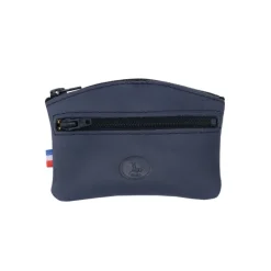 Frandi Porte monnaie fermeture zippée cuir noir 5204><noscript><img width=