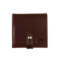 Frandi Porte monnaie marron avec patte ->Homme Porte-Monnaie Cuir