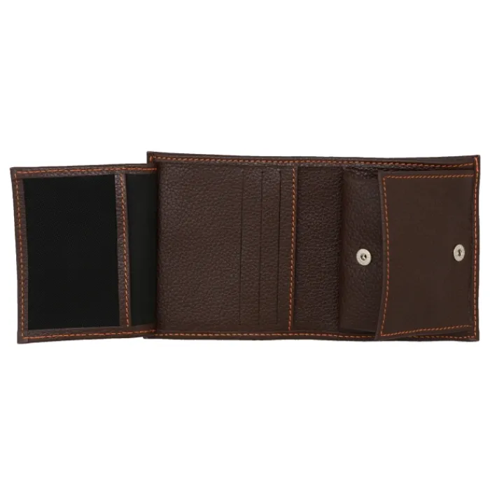Frandi Porte monnaie sport surpiqûre>Homme Porte-Monnaie Cuir