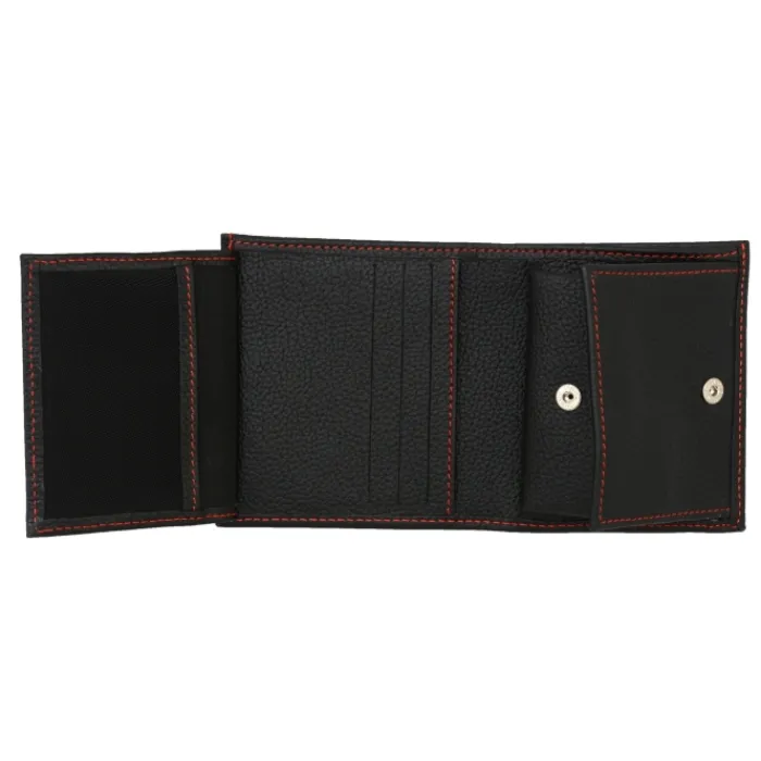 Frandi Porte monnaie sport surpiqûre>Homme Porte-Monnaie Cuir