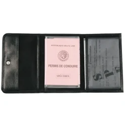 Frandi Porte papier voiture cuir marron -><noscript><img width=
