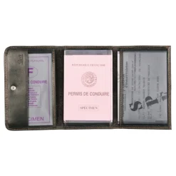 Frandi Porte papier voiture cuir marron -><noscript><img width=