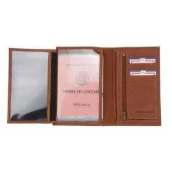 Frandi Portefeuile cuir avec fermeture extérieure -><noscript><img width=