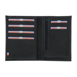Frandi Portefeuille 4 volets vintage en cuir -><noscript><img width=
