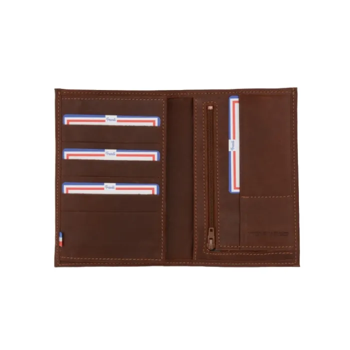Frandi Portefeuille anti RFID 2 volets pour homme ->Homme Portefeuille Anti Rfid Cuir