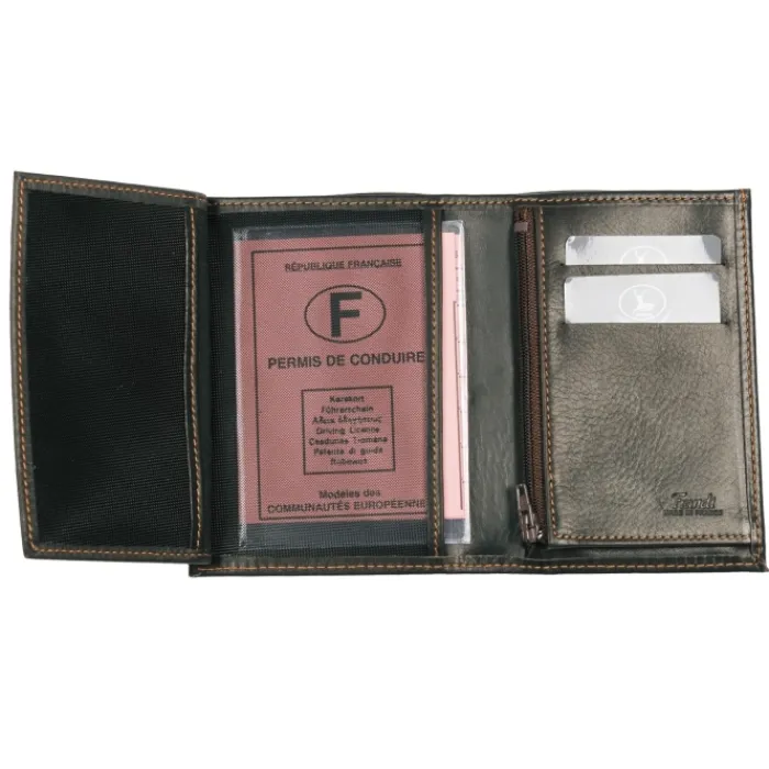 Frandi Portefeuille anti rfid fabriqué en France ->Homme Portefeuille Anti Rfid Cuir