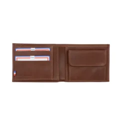 Frandi Portefeuille avec double poche billet ->Homme Portefeuille Cuir