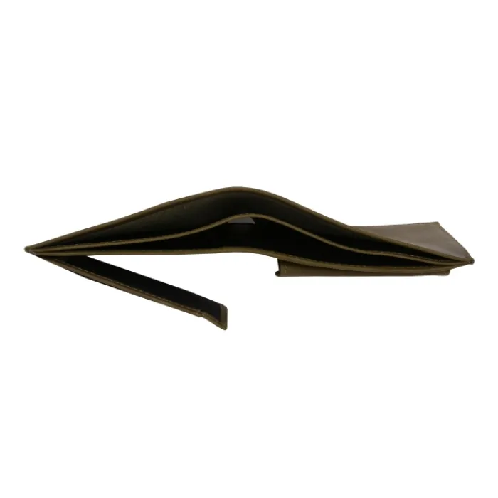 Frandi Portefeuille avec double poche billet ->Homme Portefeuille Cuir