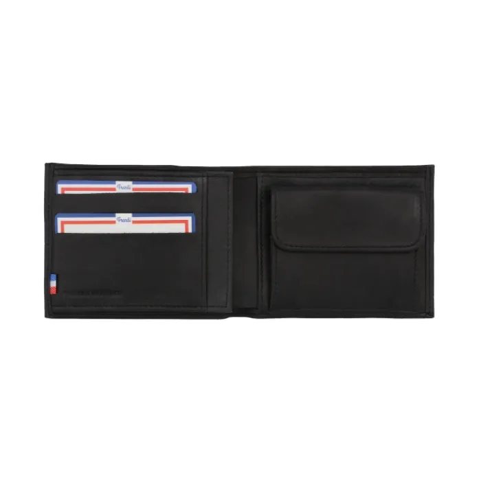 Frandi Portefeuille avec double poche billet ->Homme Portefeuille Cuir
