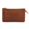 Frandi Portefeuille avec passant ceinture cuir gold ->Homme Portefeuille Cuir
