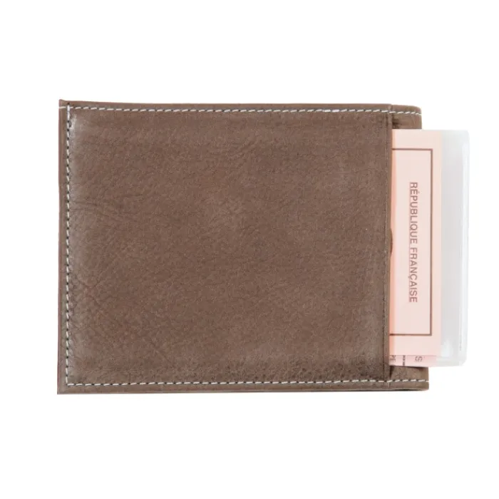 Frandi Portefeuille avec rabat en cuir ->Homme Portefeuille Cuir