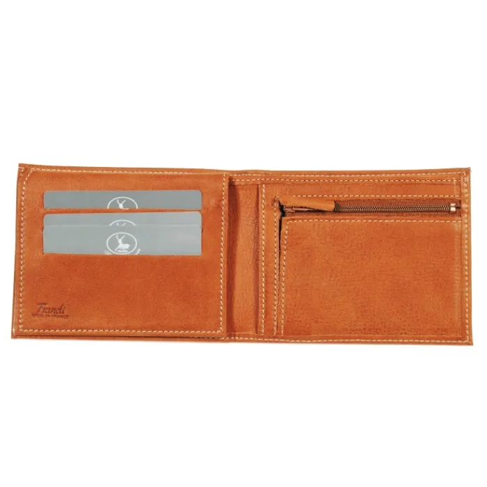 Frandi Portefeuille avec rabat en cuir ->Homme Portefeuille Cuir