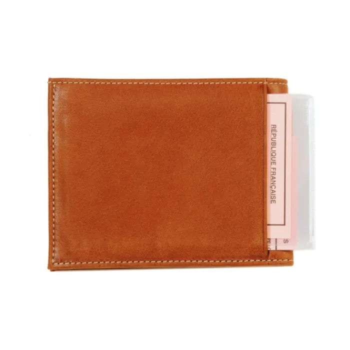 Frandi Portefeuille avec rabat en cuir ->Homme Portefeuille Cuir