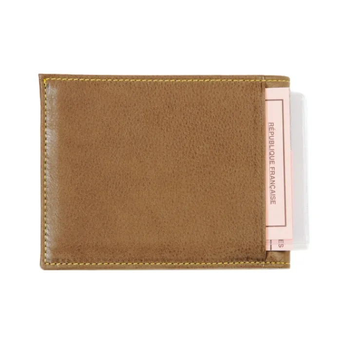 Frandi Portefeuille avec rabat en cuir ->Homme Portefeuille Cuir
