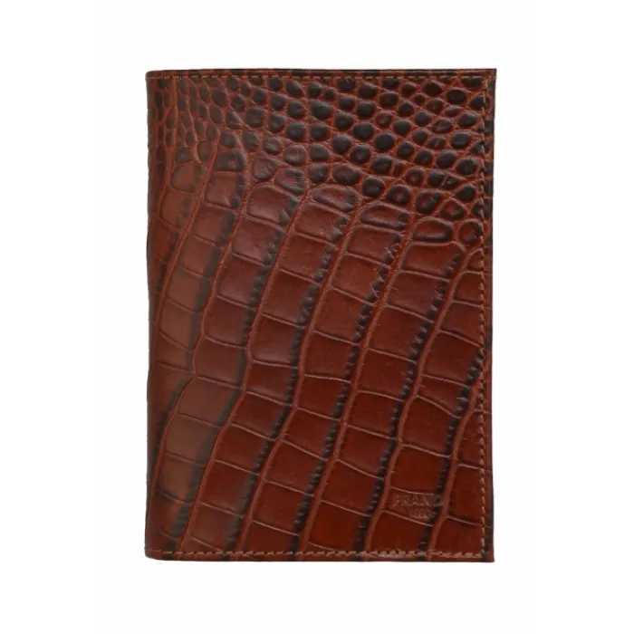 Frandi Portefeuille croco 14 cm>Homme Portefeuille Cuir